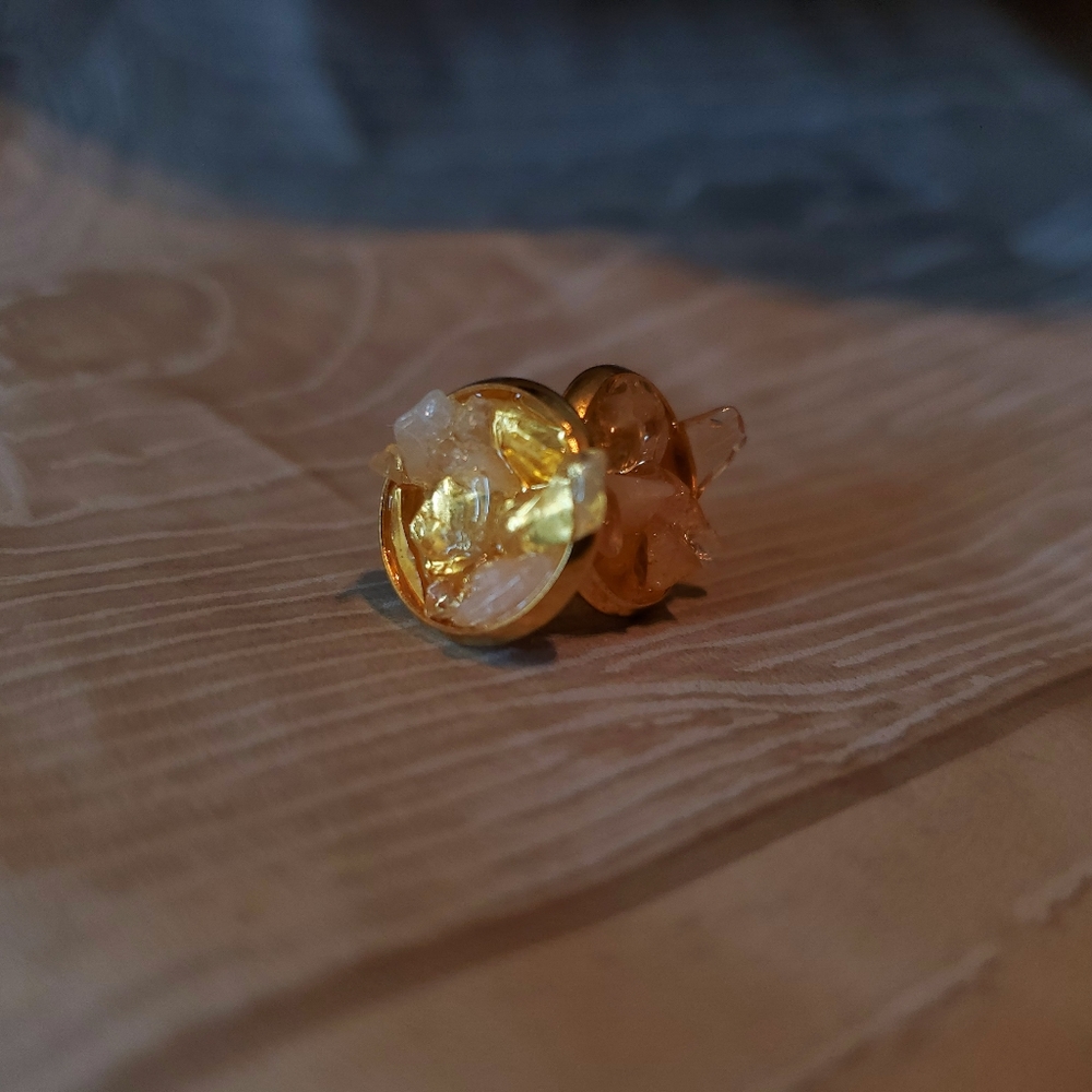 Citrine Crystal earring set, mamabearbydanielle